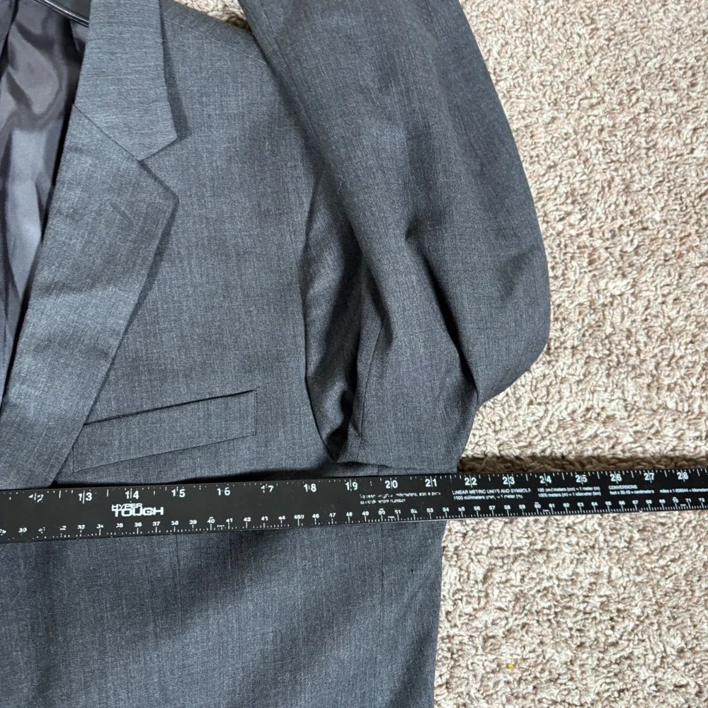 Banana Republic Mens 44R Tailored Slim Fit Grey Wool Blend Blazer Jacket